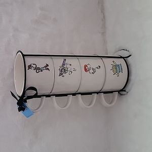 Rae Dunn Toy Story Reach For The Sky Stackable Mugs Set Of 4